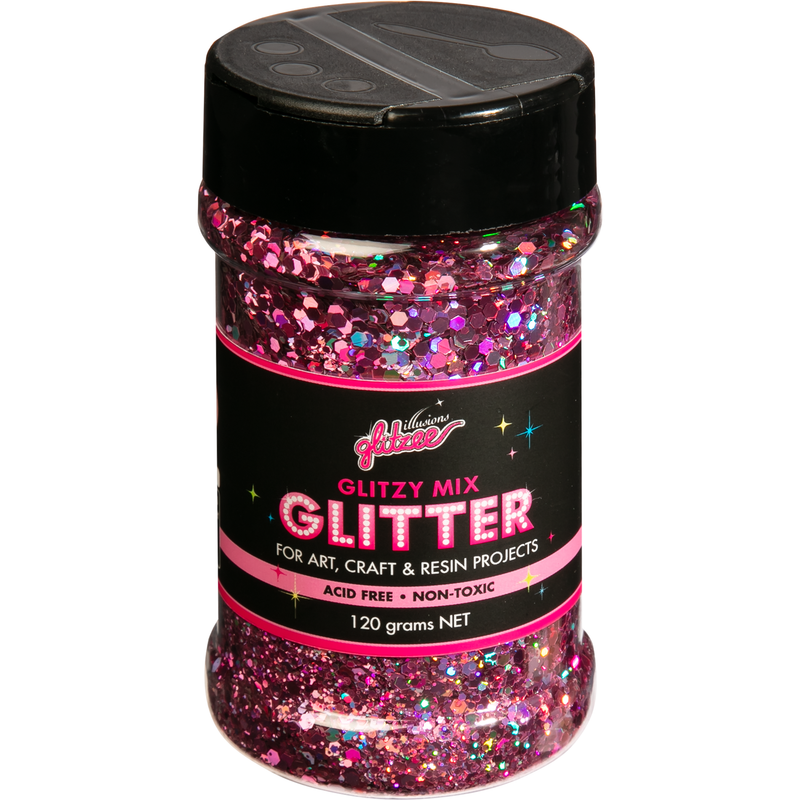 Black Illusions Glitzy Mix Specialty Glitter-Prism (113g) Craft Basics
