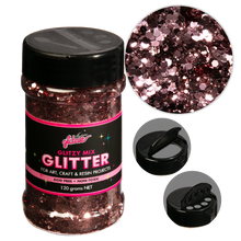 Black Illusions Glitzy Mix Specialty Glitter-Rose Gold (113g) Glitter