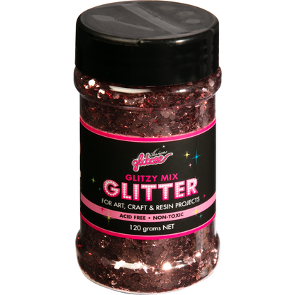 Black Illusions Glitzy Mix Specialty Glitter-Rose Gold (113g) Glitter