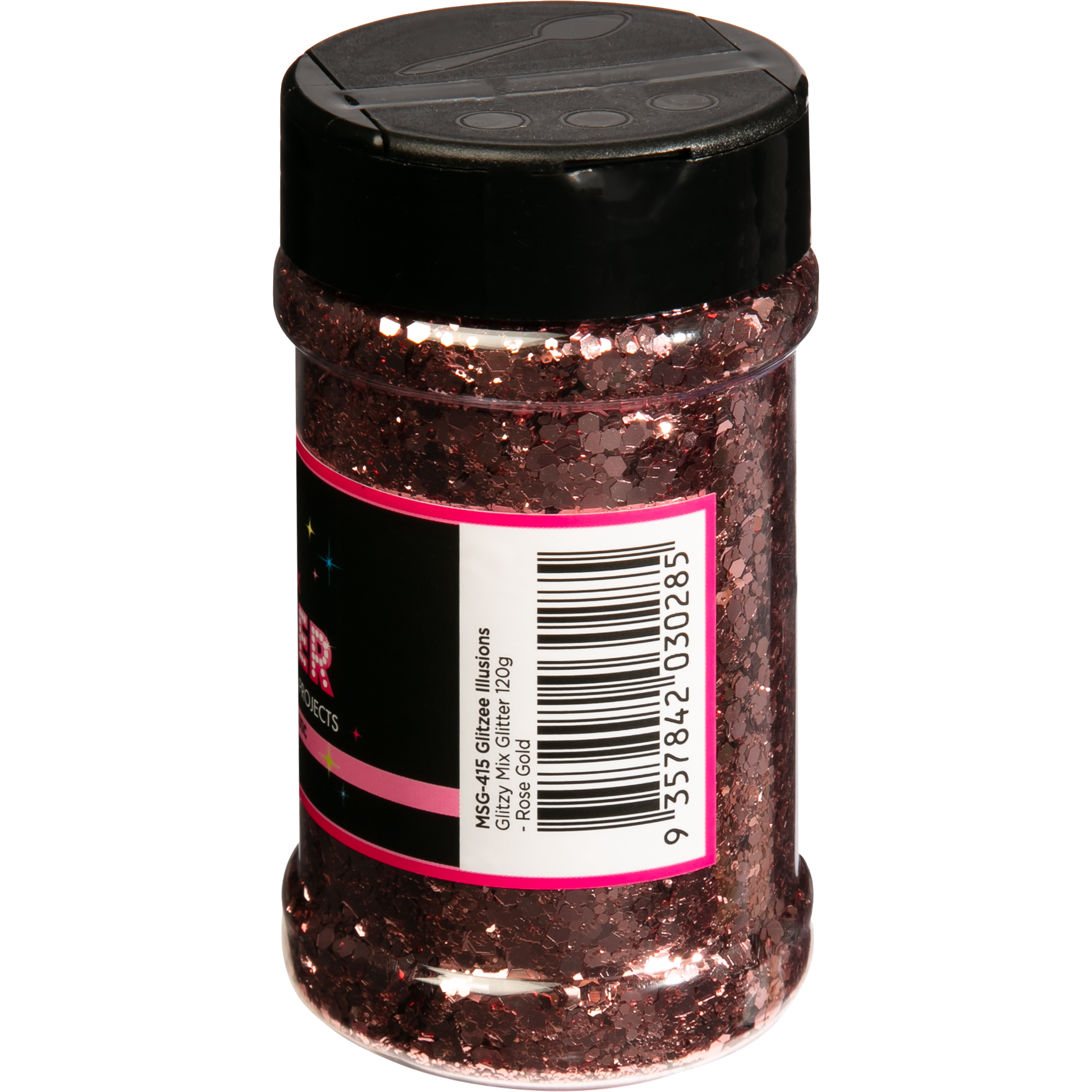Black Illusions Glitzy Mix Specialty Glitter-Rose Gold (113g) Glitter