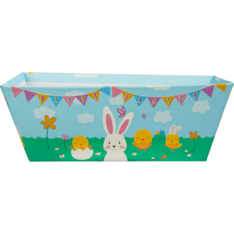 Sky Blue Art Star Easter Printed Cardboard Hamper 24x15x8.8cm Easter