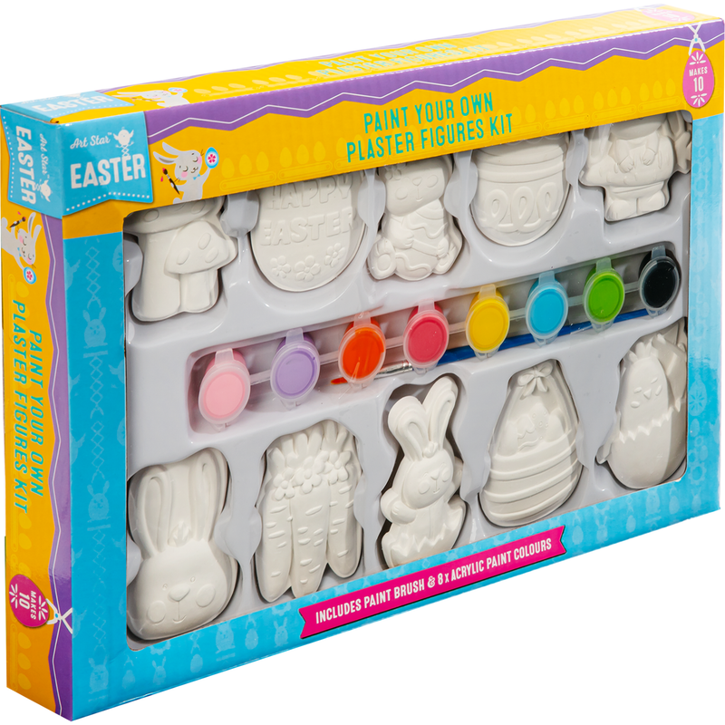 Gray Art Star Easter Paint Your Own Plaster Figures (Makes 10) Easter