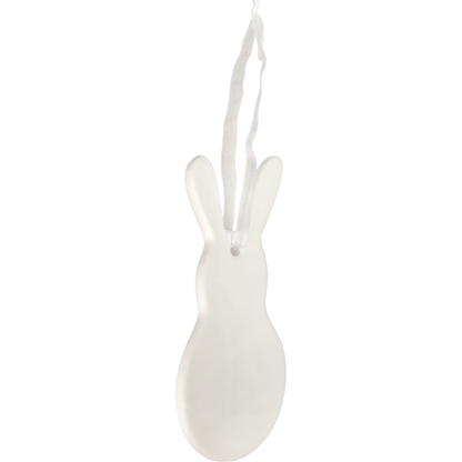 Antique White Art Star Easter Hanging Ceramic Bunny Blank 6.1x12.5cm Easter