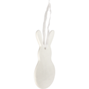 Antique White Art Star Easter Hanging Ceramic Bunny Blank 6.1x12.5cm Easter