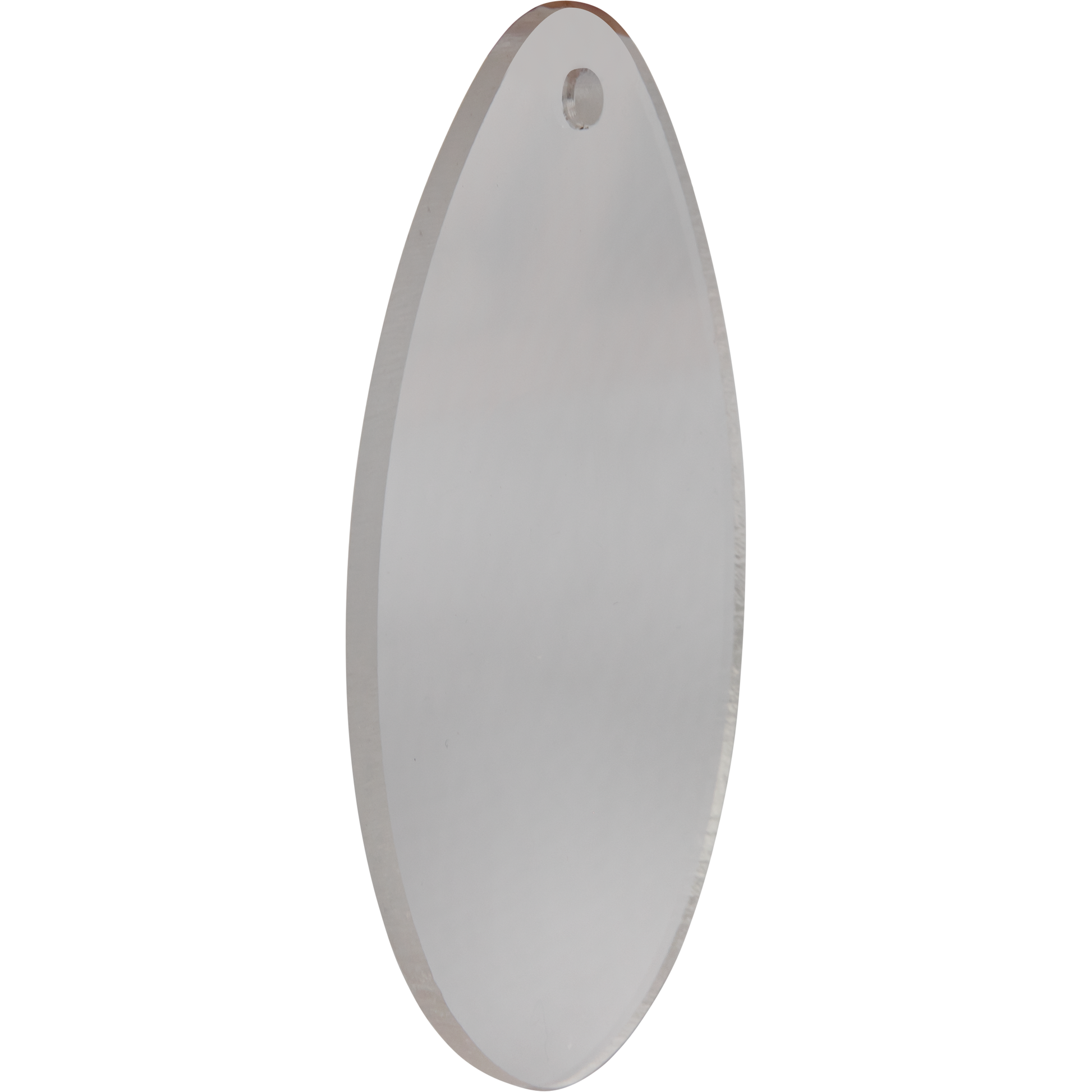 Gray Art Star Easter Hanging Clear Acrylic Egg Blank 5.3x8cm (2 Pack) Easter