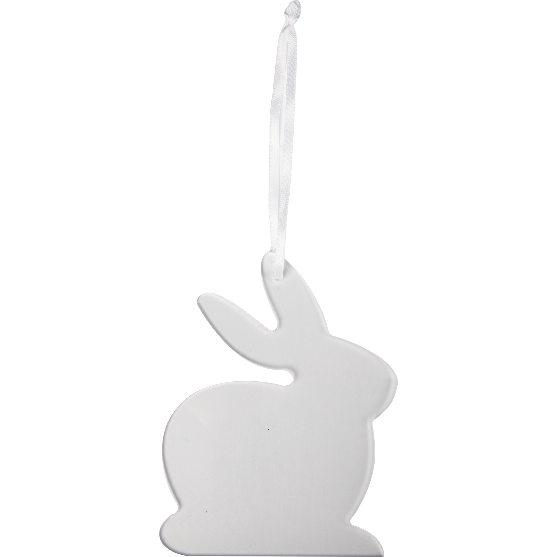 Light Gray Art Star Easter Hanging Clear Acrylic Sitting Rabbit Clear Blank 10x12.1cm Easter