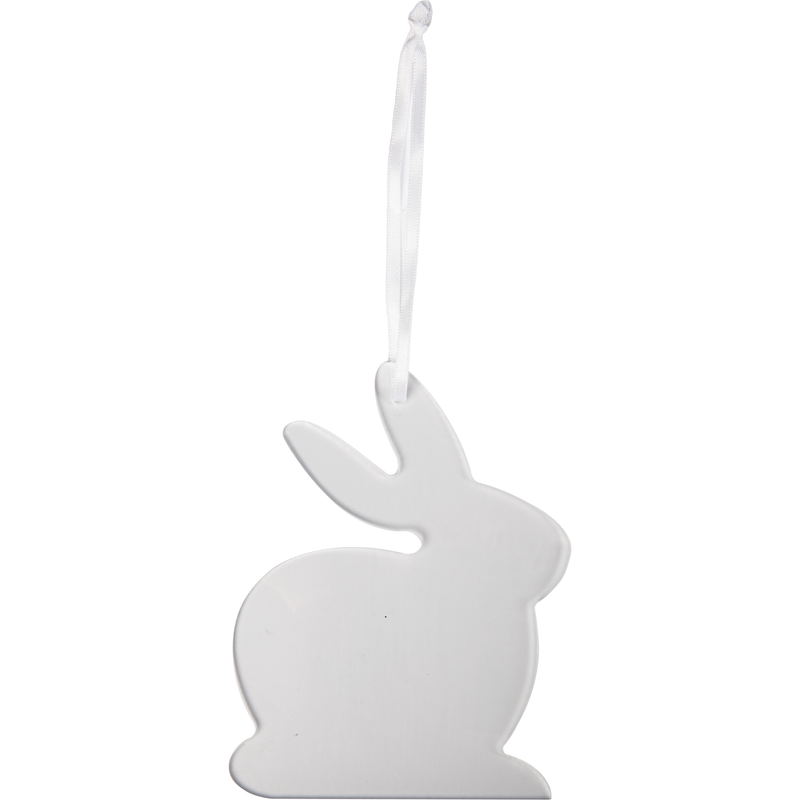 Light Gray Art Star Easter Hanging Clear Acrylic Sitting Rabbit Clear Blank 10x12.1cm Easter