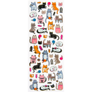 White Smoke Art Star Foil Stickers Crazy Cats (30 Stickers) Paper Craft