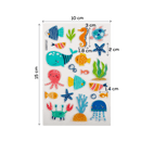 Light Gray Art Star PVC Stickers Under the Sea (21 Stickers) Paper Craft