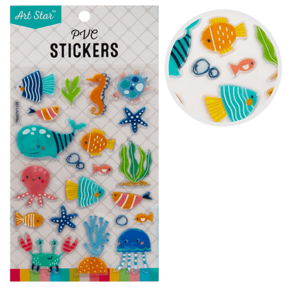 Gray Art Star PVC Stickers Under the Sea (21 Stickers) Paper Craft