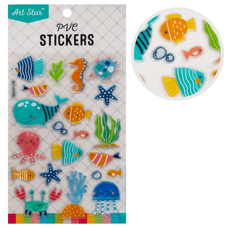 Gray Art Star PVC Stickers Under the Sea (21 Stickers) Paper Craft