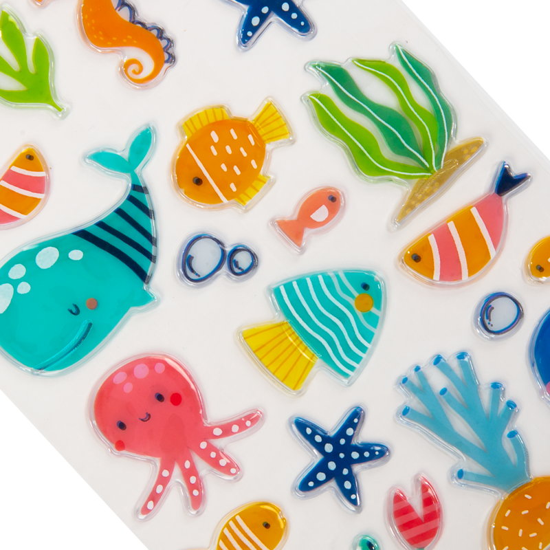 Light Gray Art Star PVC Stickers Under the Sea (21 Stickers) Paper Craft