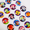 Midnight Blue Art Star 3D Bubble Stickers Space Adventures (24 Stickers) Paper Craft