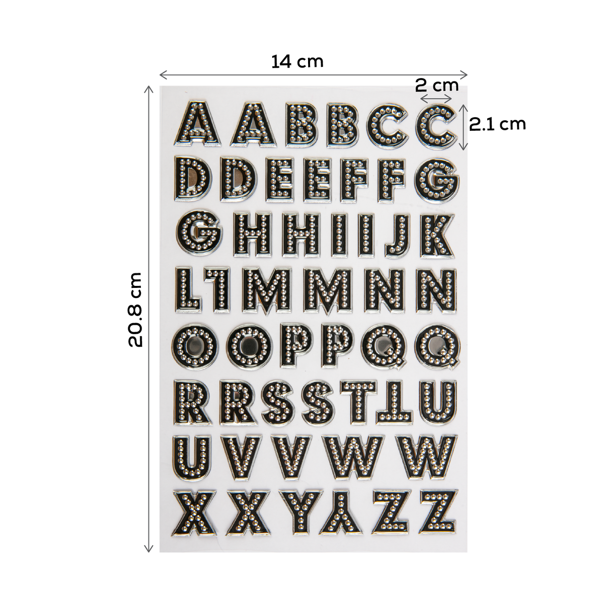 Dark Slate Gray The Paper Mill Up in Lights Alphabet Stickers 250x144mm Paper Craft