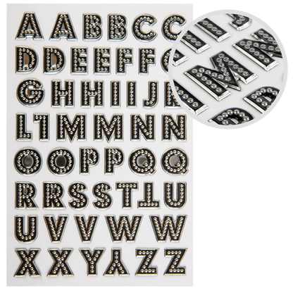Dark Slate Gray The Paper Mill Up in Lights Alphabet Stickers 250x144mm Paper Craft