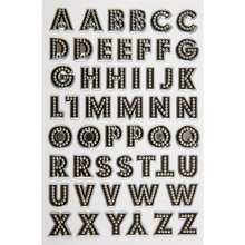 Dark Slate Gray The Paper Mill Up in Lights Alphabet Stickers 250x144mm Paper Craft