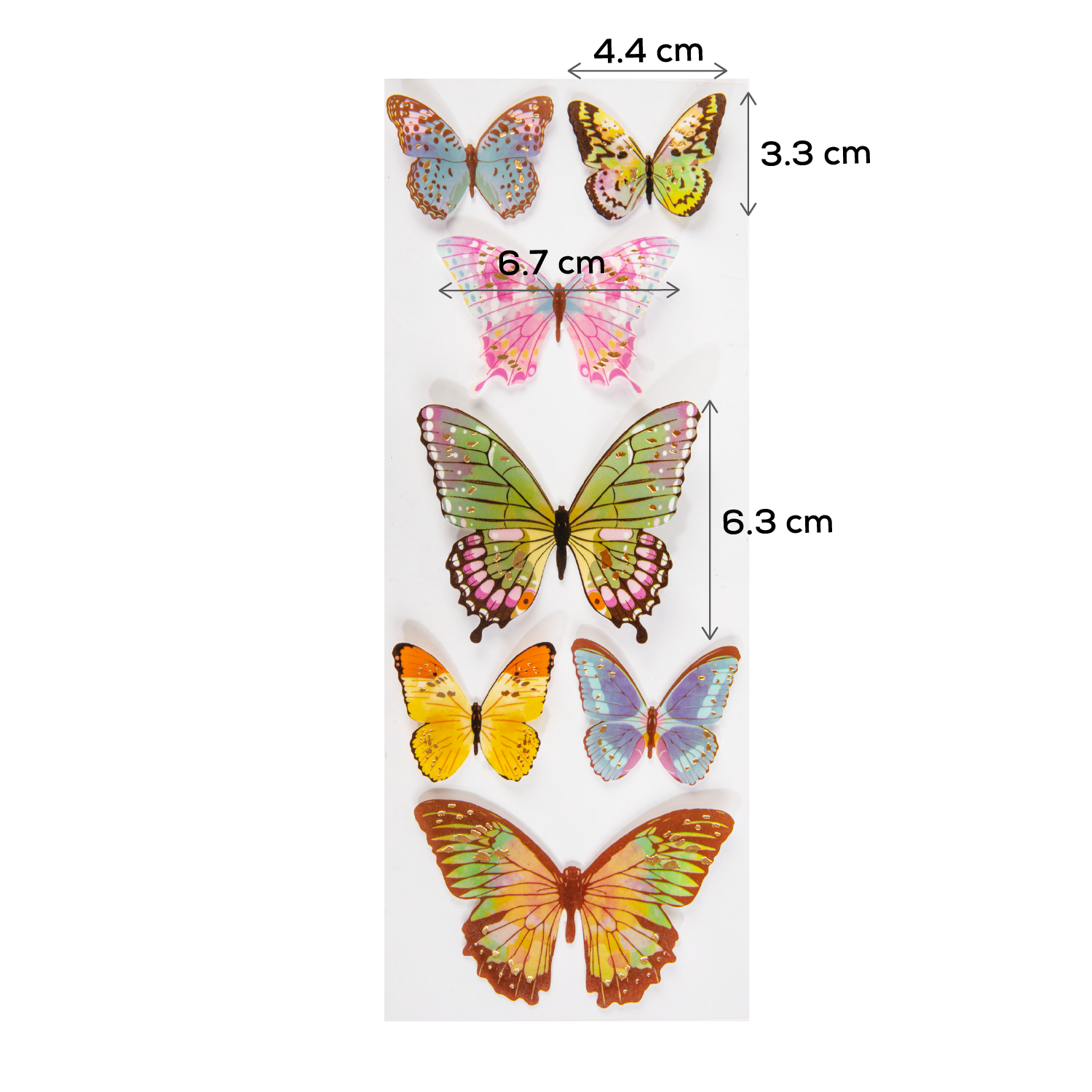 Antique White The Paper Mill Butterfly Stickers 305x108mm Paper Craft