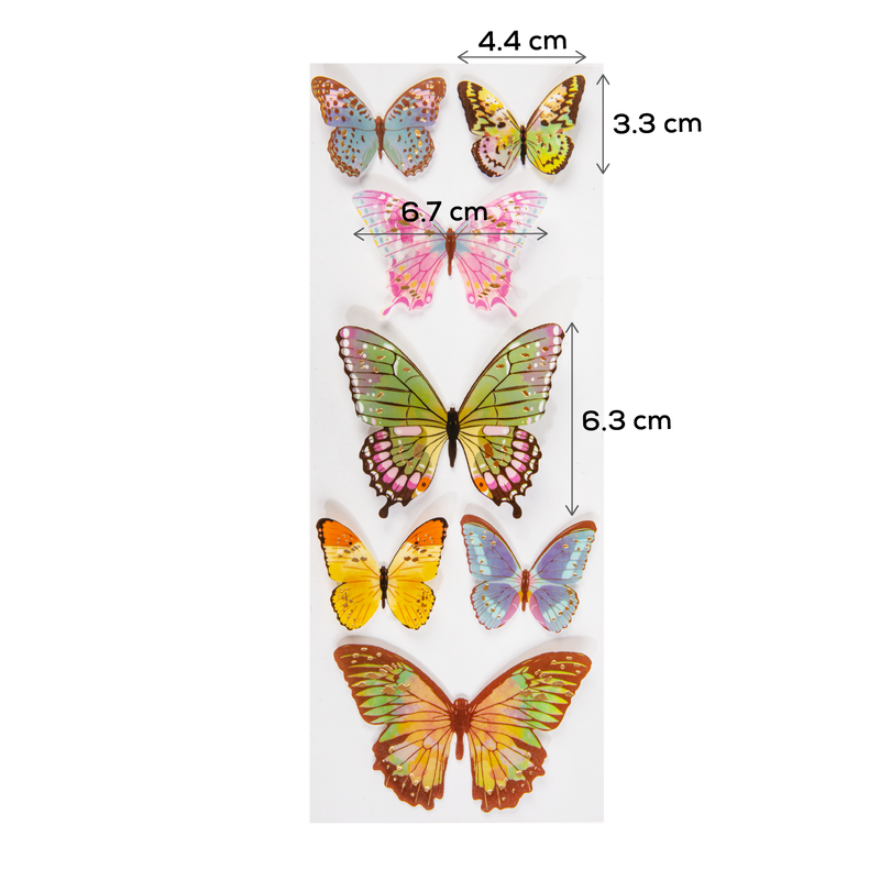 Antique White The Paper Mill Butterfly Stickers 305x108mm Paper Craft
