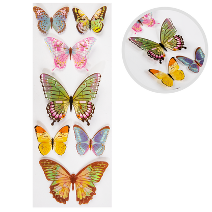 Antique White The Paper Mill Butterfly Stickers 305x108mm Paper Craft