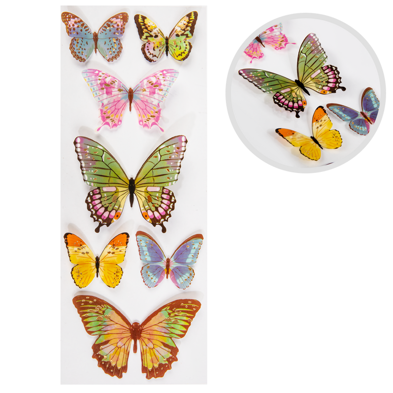 Antique White The Paper Mill Butterfly Stickers 305x108mm Paper Craft