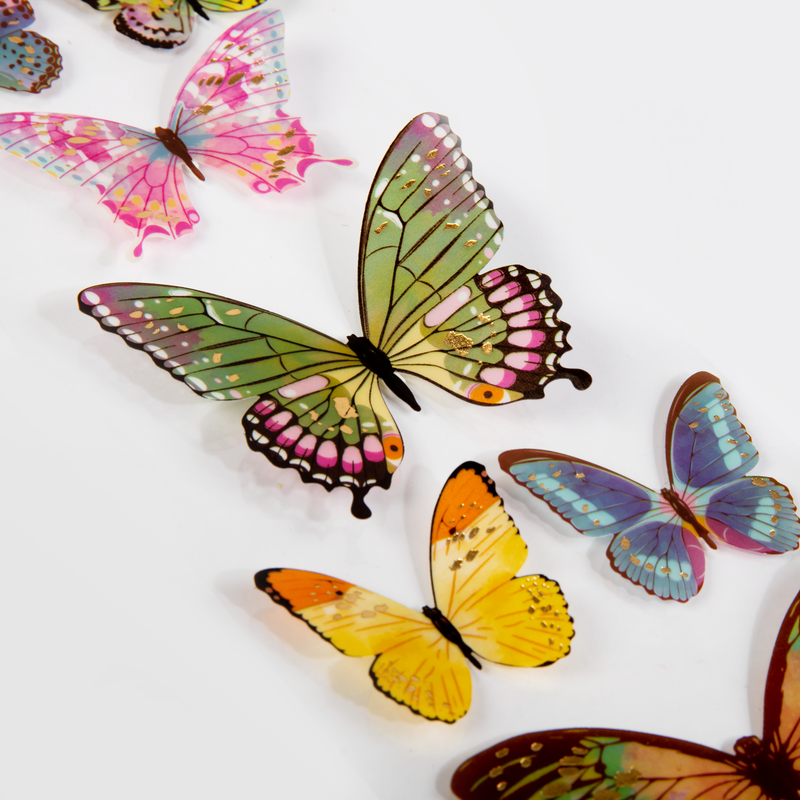 Light Gray The Paper Mill Butterfly Stickers 305x108mm Paper Craft