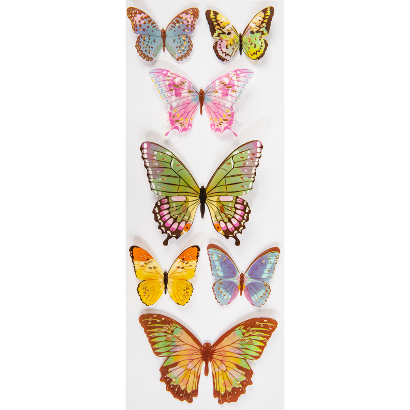 Antique White The Paper Mill Butterfly Stickers 305x108mm Paper Craft