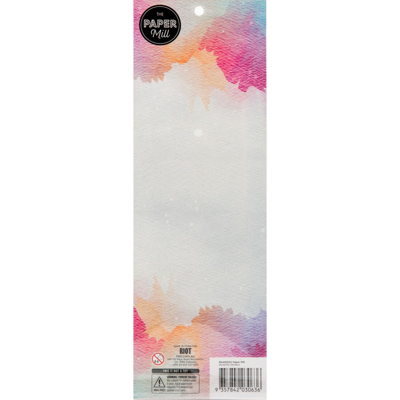 Light Gray The Paper Mill Butterfly Stickers 305x108mm Paper Craft