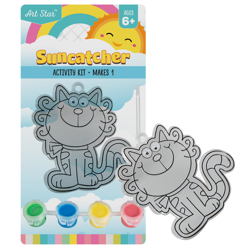 Gray Art Star Suncatcher Kit Assorted-Cat Kids Activities