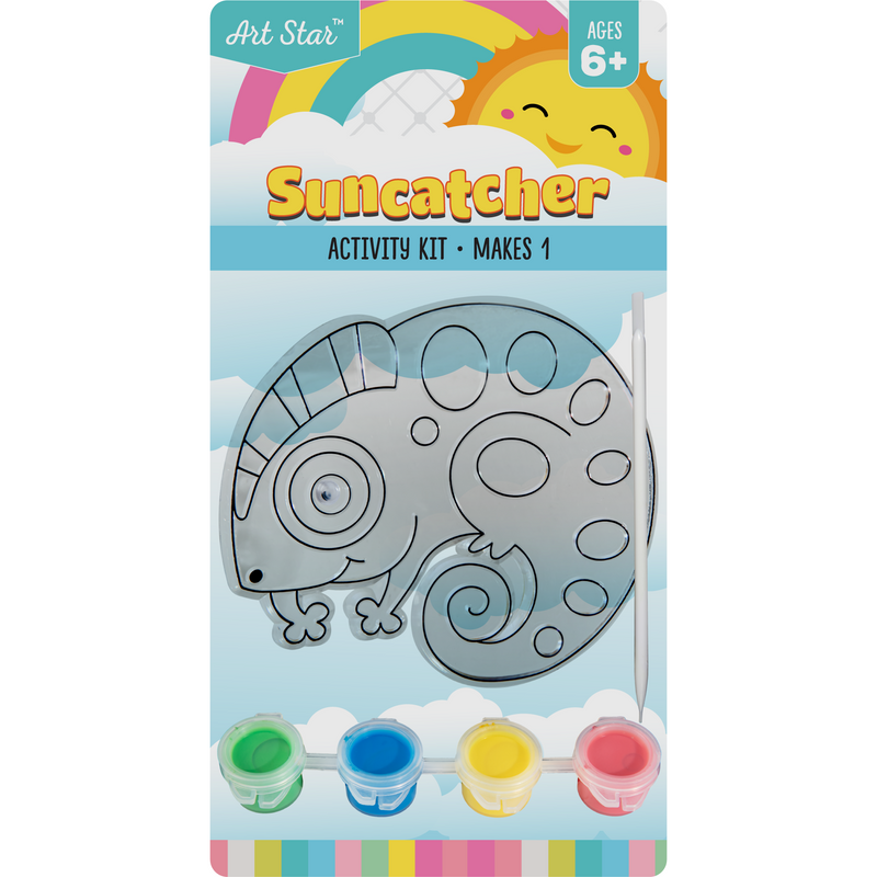 Gray Art Star Suncatcher Kit Assorted-Chameleon Kids Activities