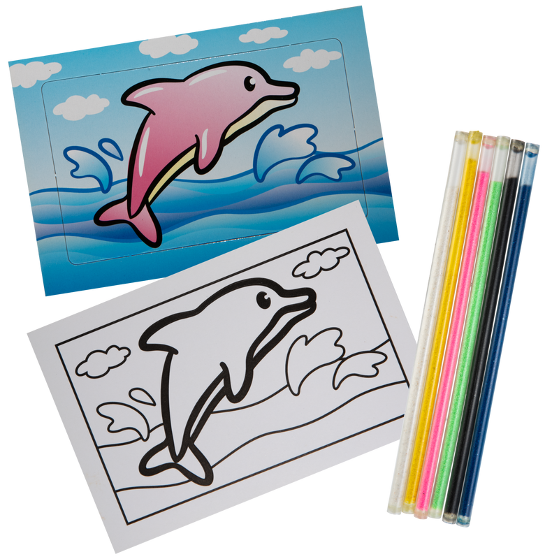 Gray Art Star Sand Art Kit-Dolphin