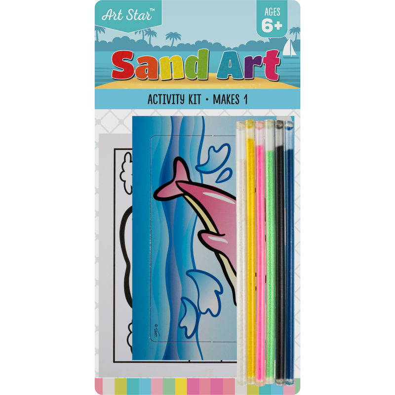 Gray Art Star Sand Art Kit-Dolphin