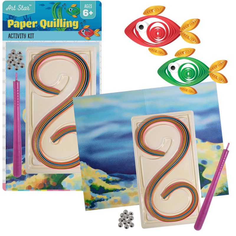 Gray Art Star Quilling Art Kit-Under the Sea Kids Activities