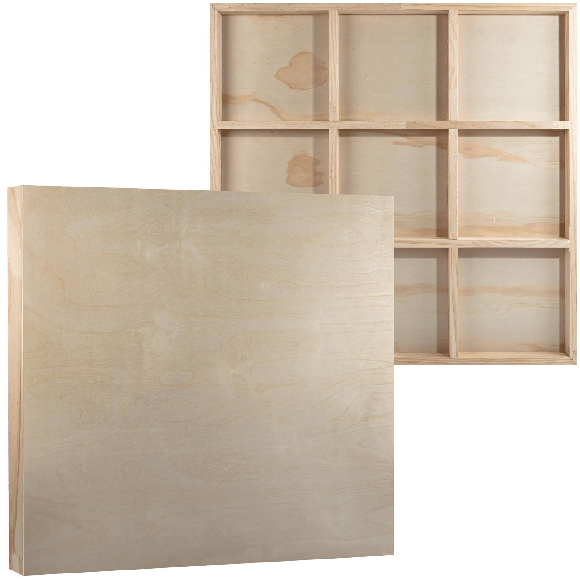 Tan The Art Studio Wooden Panel 30"x30" (76x76x4cm) Canvas and Painting Surfaces