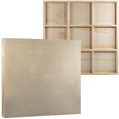 Tan The Art Studio Wooden Panel 30"x30" (76x76x4cm) Canvas and Painting Surfaces