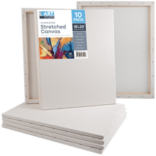 Light Gray The Art Studio Thin Bar Canvas 16"X20" (40X50cm) Carton of 10 Thin Bar Stretched Canvas