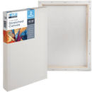 Light Gray The Art Studio Thin Bar Canvas 12"x16" (30x40cm) Pack of 2 Thin Bar Stretched Canvas