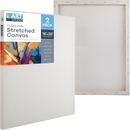 Light Gray The Art Studio Thin Bar Canvas 16"x20" (40x50cm) Pack of 2 Thin Bar Stretched Canvas