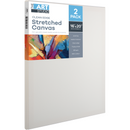Light Gray The Art Studio Thin Bar Canvas 16"x20" (40x50cm) Pack of 2 Thin Bar Stretched Canvas