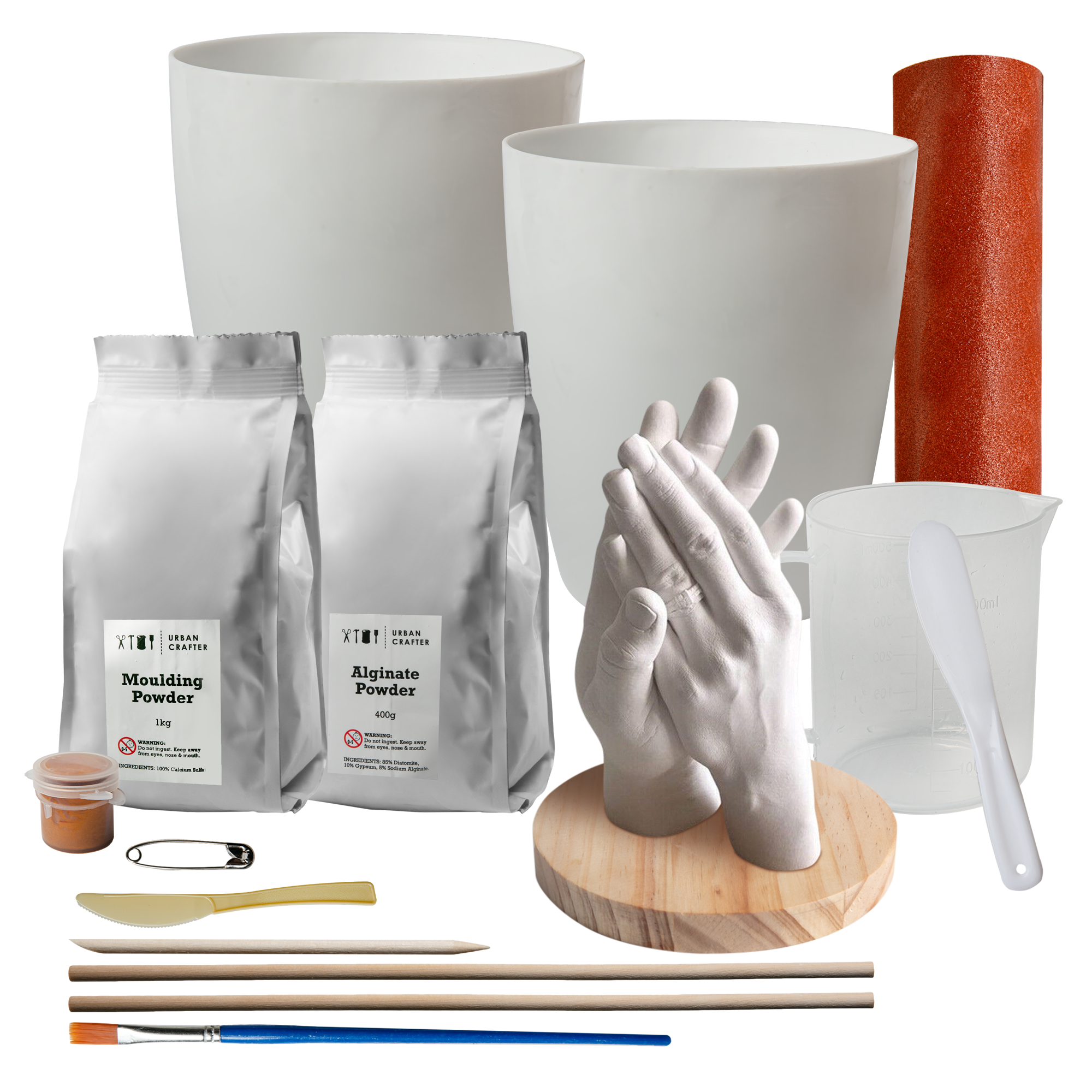 Gray Urban Crafter 3D Hand Casting Kit Resin