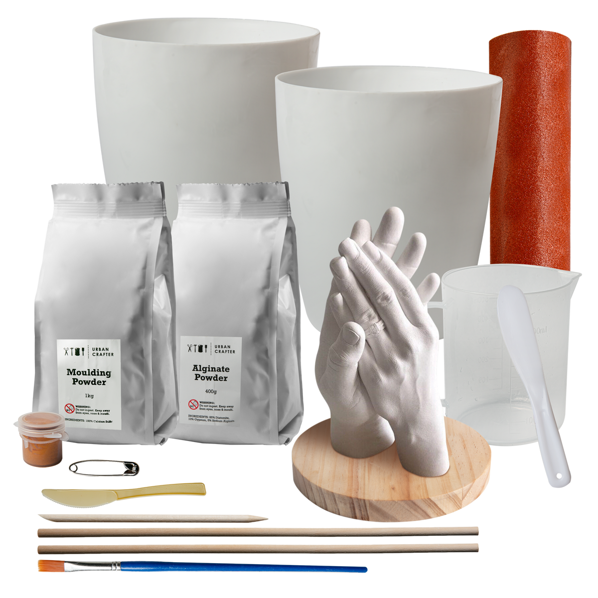 Gray Urban Crafter 3D Hand Casting Kit Resin