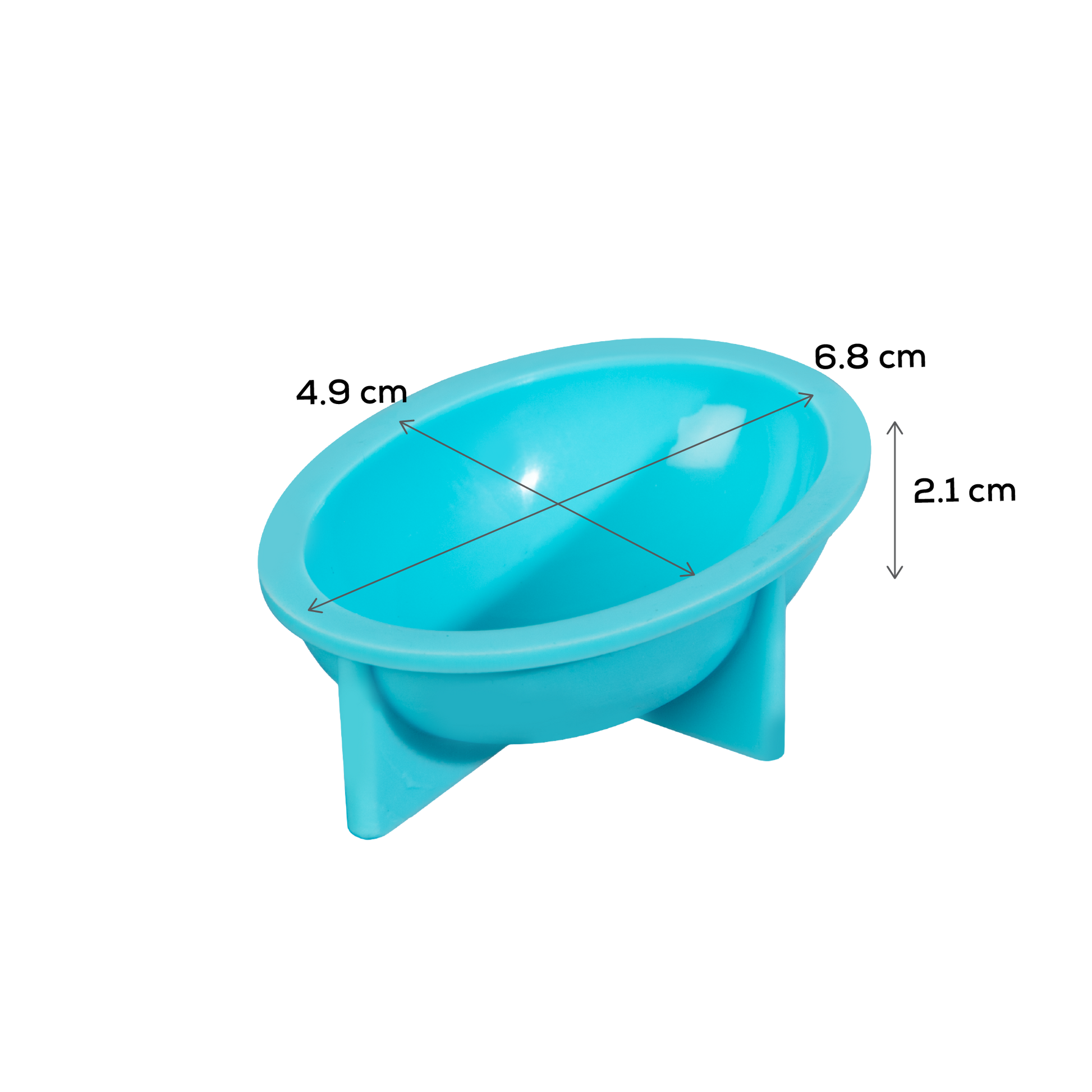 Medium Turquoise Urban Crafter Easter Half Dimensional Egg Silicone Mould 6.8x4.9x2.1cm Resin Moulds
