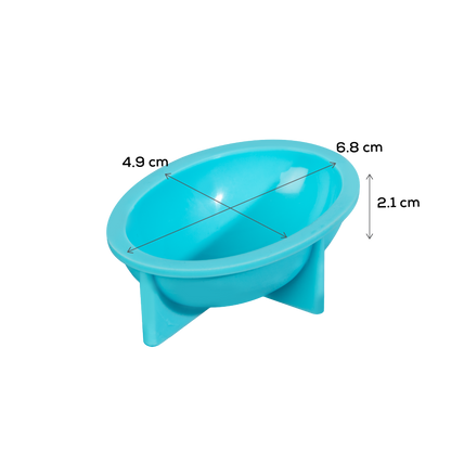 Medium Turquoise Urban Crafter Easter Half Dimensional Egg Silicone Mould 6.8x4.9x2.1cm Resin Moulds