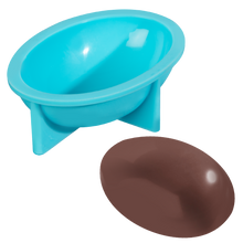 Medium Turquoise Urban Crafter Easter Half Dimensional Egg Silicone Mould 6.8x4.9x2.1cm Resin Moulds