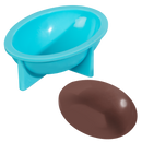 Medium Turquoise Urban Crafter Easter Half Dimensional Egg Silicone Mould 6.8x4.9x2.1cm Resin Craft