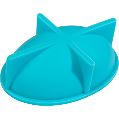 Dark Turquoise Urban Crafter Easter Half Dimensional Egg Silicone Mould 6.8x4.9x2.1cm Resin Moulds
