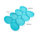 Medium Turquoise Urban Crafter Easter Egg Pendant Silicone Mould 21.7x14.6cm Resin Moulds