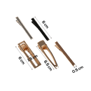 Dim Gray Urban Crafter Multicoloured Hair Clips10 Pack Mixed Colors Resin Craft