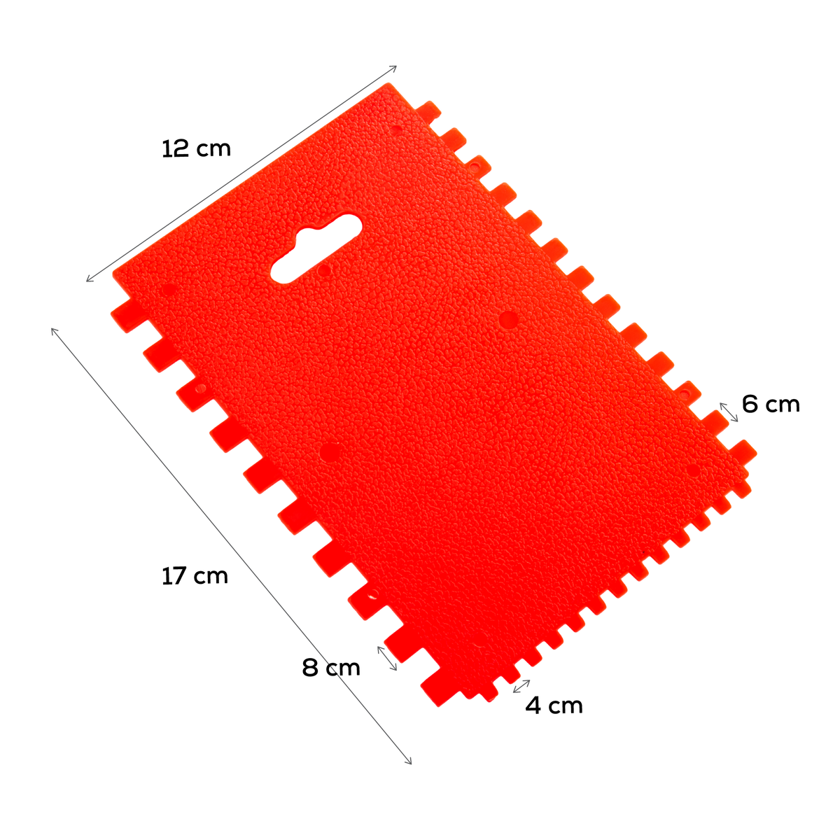 Red Urban Crafter Texture Spreader Tool with 4mm, 6mm, 8mm Notches Resin Tools & Accessories