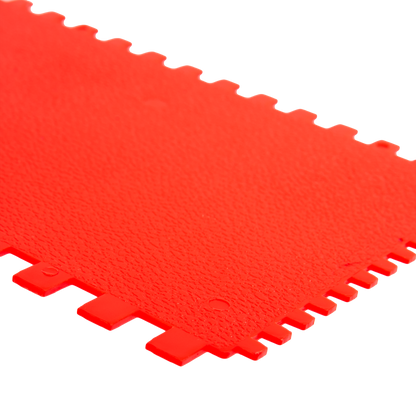 Orange Red Urban Crafter Texture Spreader Tool with 4mm, 6mm, 8mm Notches Resin Tools & Accessories