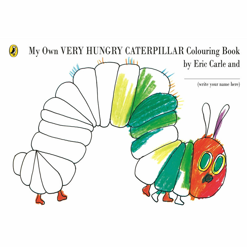Sea Green My Own Very Hungry Caterpillar Colouring Book Kids Drawing Supplies